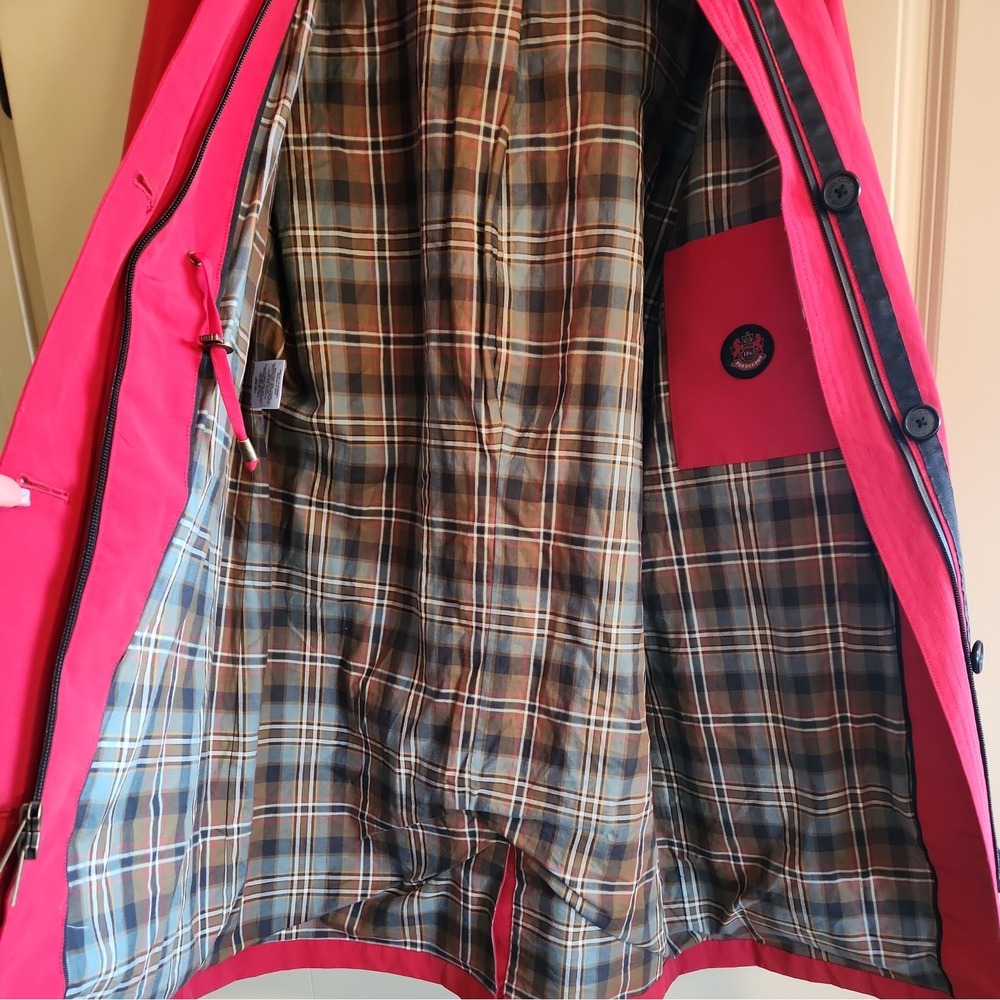 Pendleton Red Jacket Coat Size Medium Black Accen… - image 7